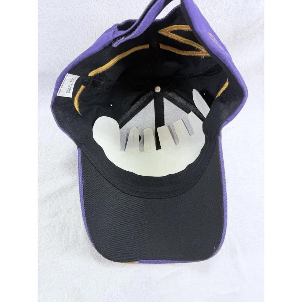 Y2K VTG Crown Royale Championship Racing Hat Adjustable Purple Black Flame NWOT